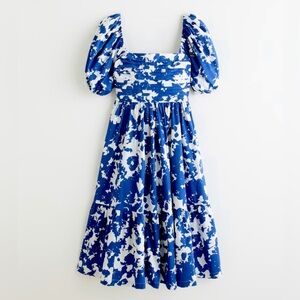 Abercrombie and Fitch Emerson Puff sleeve midi dress